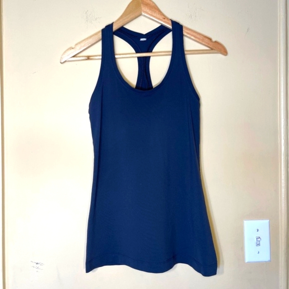 lululemon athletica Navy Blue Racerback Tank Top - Picture 3 of 5